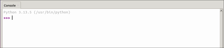 Mode interactif de Python dans Thonny